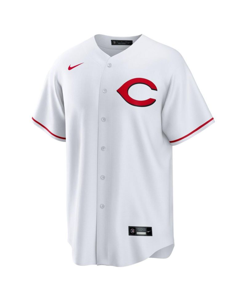 Men's Elly De La Cruz White Cincinnati Reds Alternate 2 Replica 2.0 Player Jersey