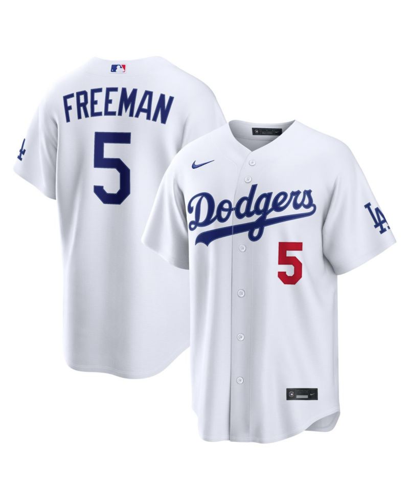 Men's Freddie Freeman White Los Angeles Dodgers Home Stadium Jersey