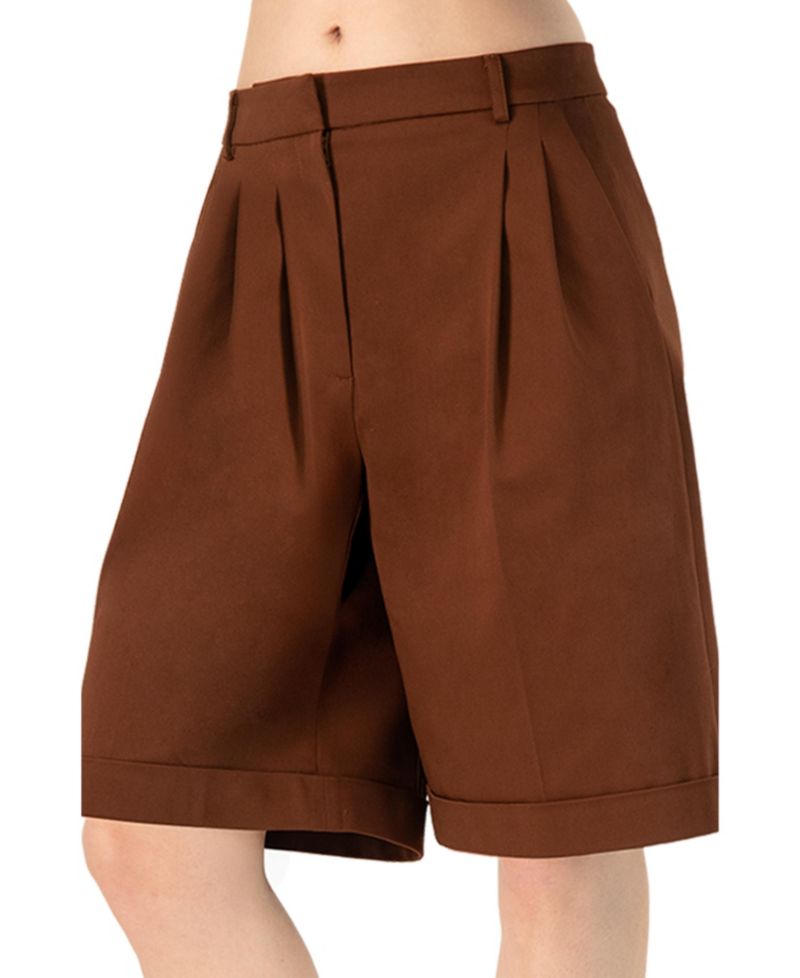 Women's Tailored Bermuda Shorts with Pockets