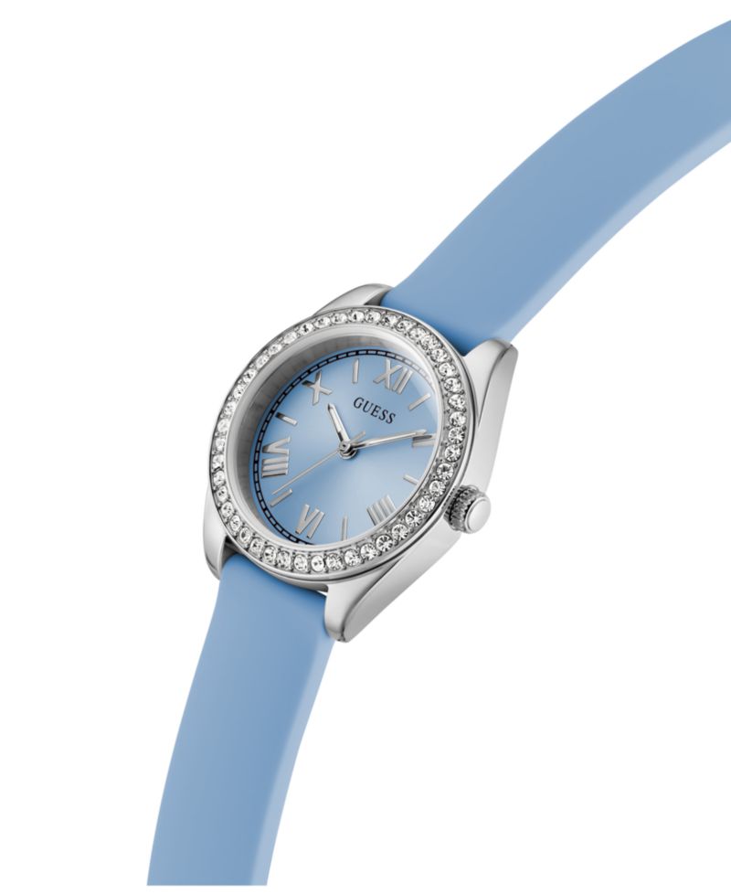 Women's Quartz Blue Silicone Watch 30mm