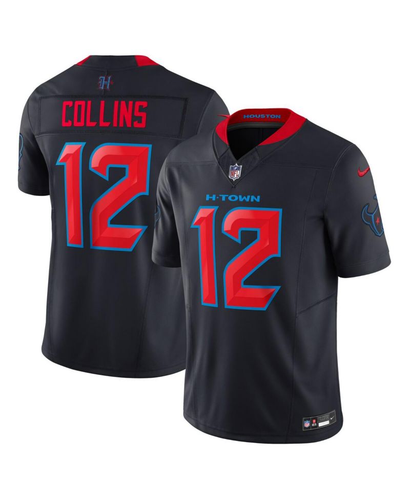 Men's Nico Collins Navy Houston Texans Alternate 2 Vapor F.U.S.E. Limited Jersey