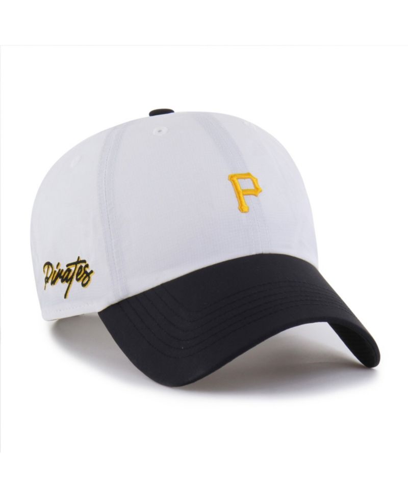 47 Brand Men's White/Black Pittsburgh Pirates Vista Mini Clean Up Adjustable Hat