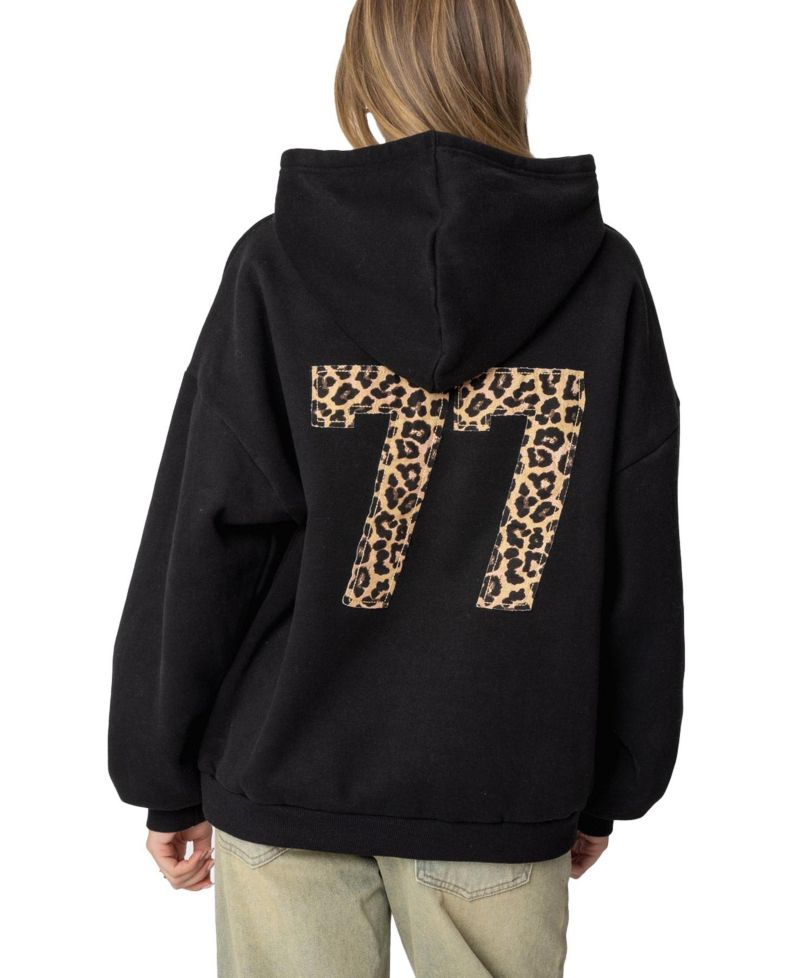 Women's Leopard 77 Oversized Hoodie