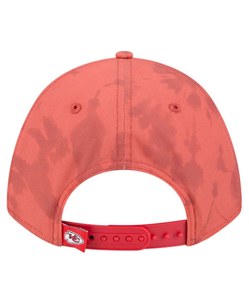Men's Red Kansas City Chiefs Tie Dye Fade 9Forty M-Crown A-Frame Adjustable Hat