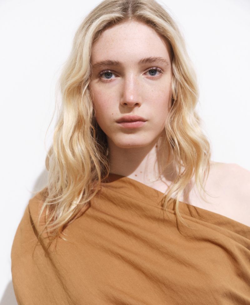 Women's Asymmetric Draped Gown