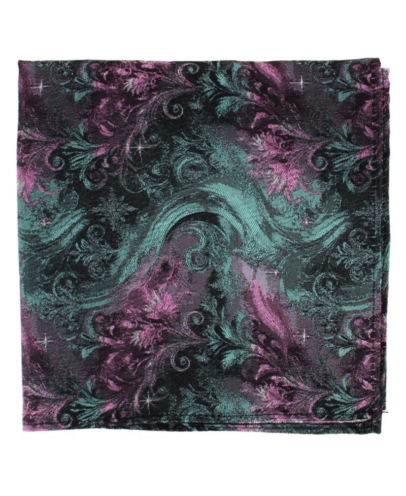 Big & Tall Arcane Storm Silk Tie and Pocket Square Bundle