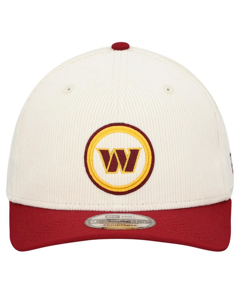 Men's Stone Washington Commanders Loyal Corduroy 9SEVENTY Adjustable Hat
