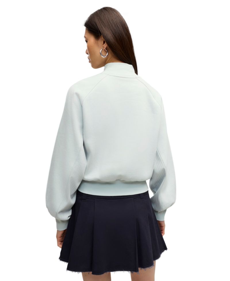 Women's Relaxed Mock-Neck Long-Sleeve Top
