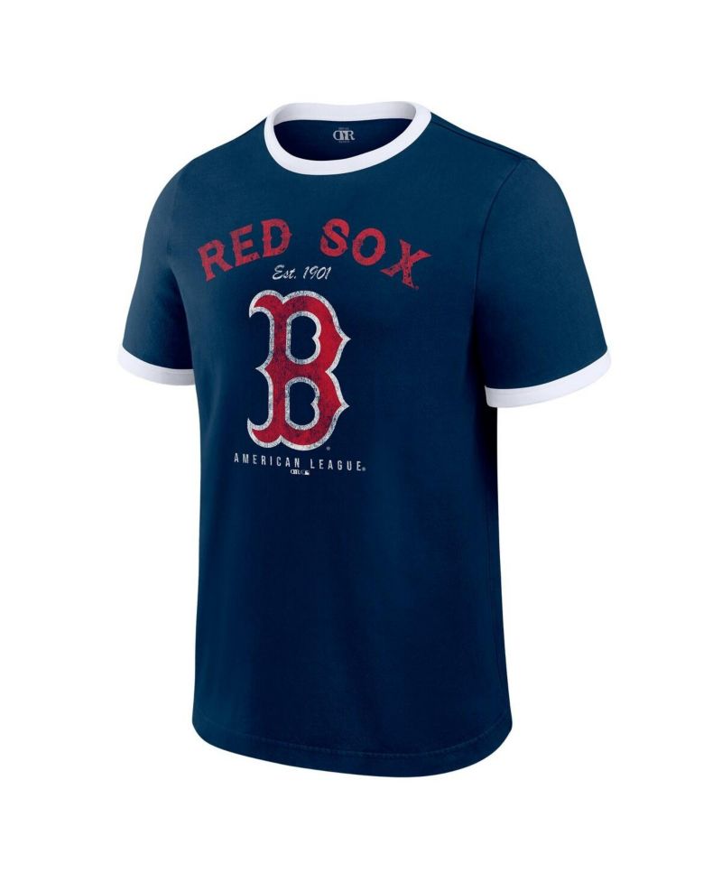 Darius Rucker Collection by Men's Navy Boston Red Sox Washed Ringer T-Shirt