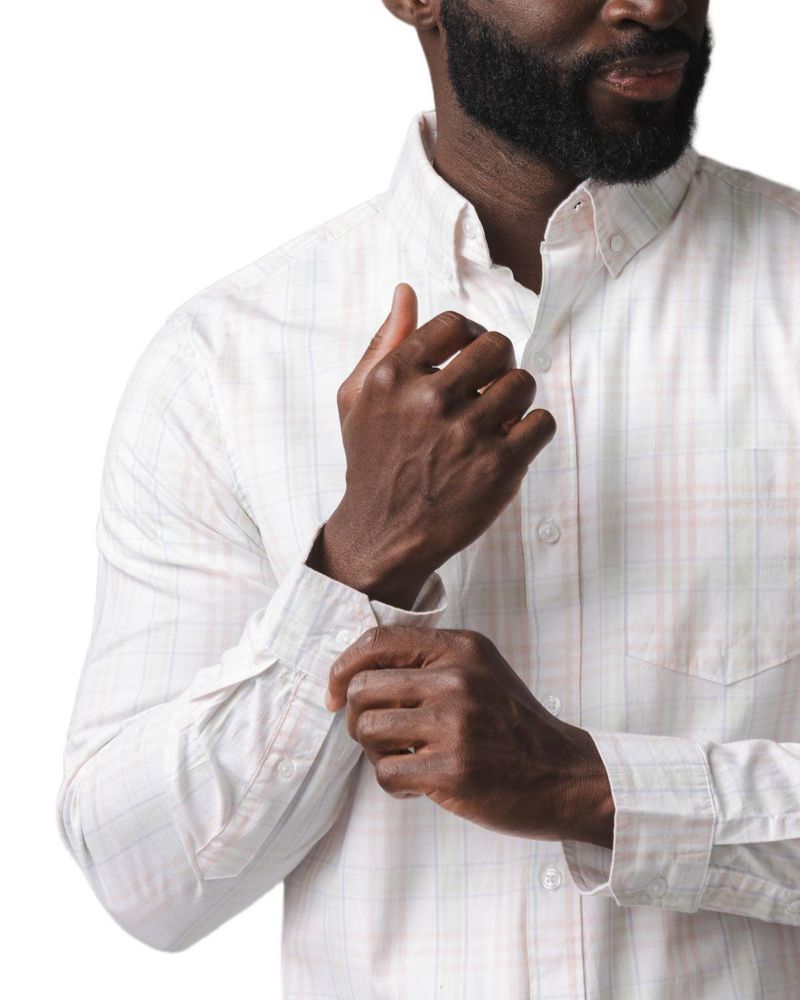 Men's Organic Stretch Poplin Button Down Shirt