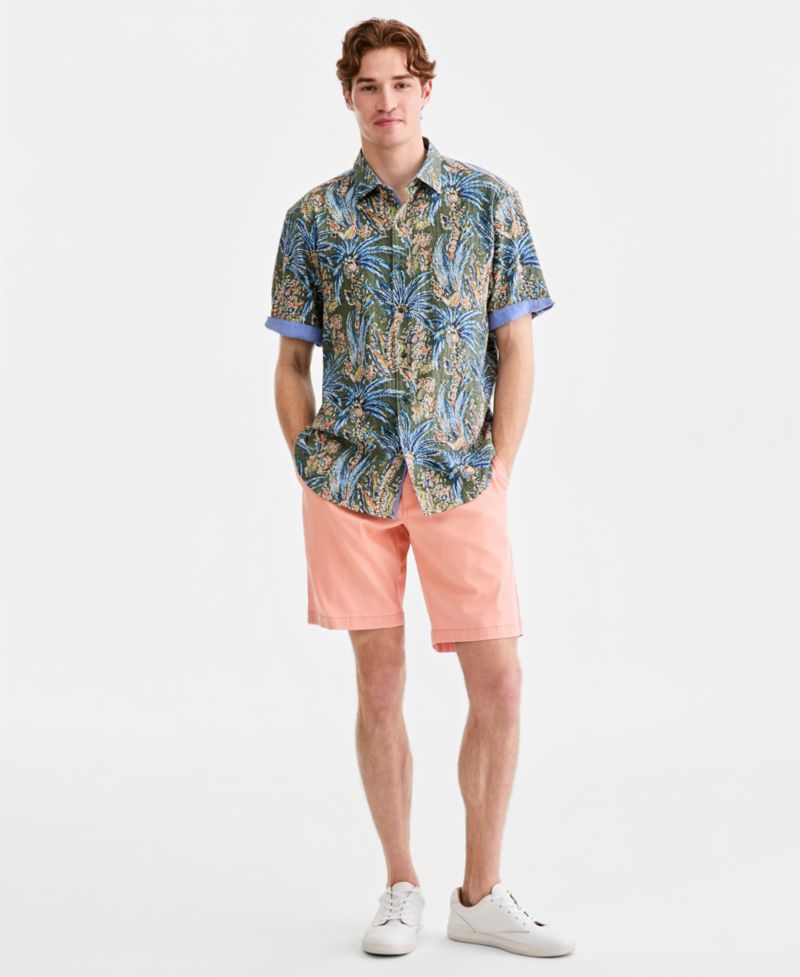 Men's Nova Wave Feira Fronds Short-Sleeve Shirt