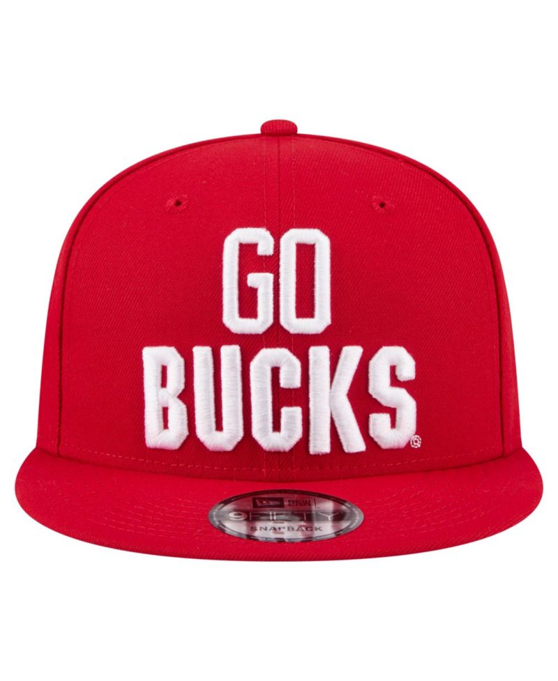 Men's Scarlet Ohio State Buckeyes Go Team 9FIFTY Snapback Hat