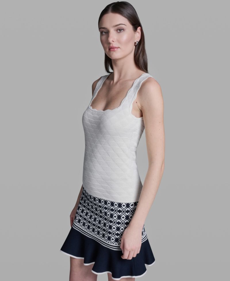 Women's Sleeveless Sweater Knit Rayon Tank Top