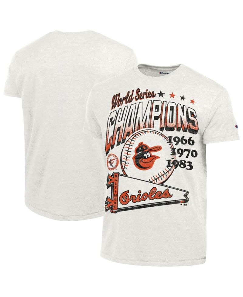 Men's White Baltimore Orioles Winning Tradition Cooperstown Tri-Blend T-Shirt