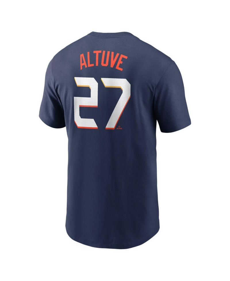 Men's Jose Altuve Navy Houston Astros 2025 City Connect Fuse Name & Number T-Shirt