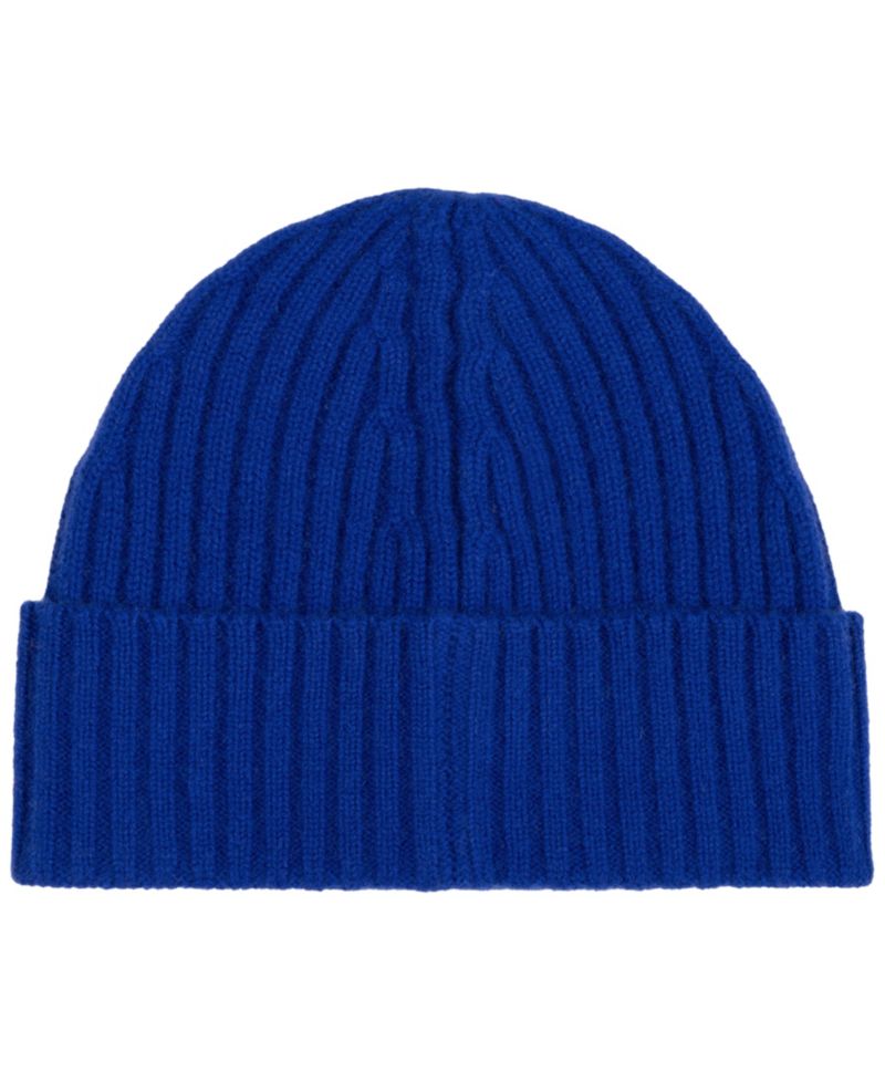 Men's Cashmere Rib Beanie Hat