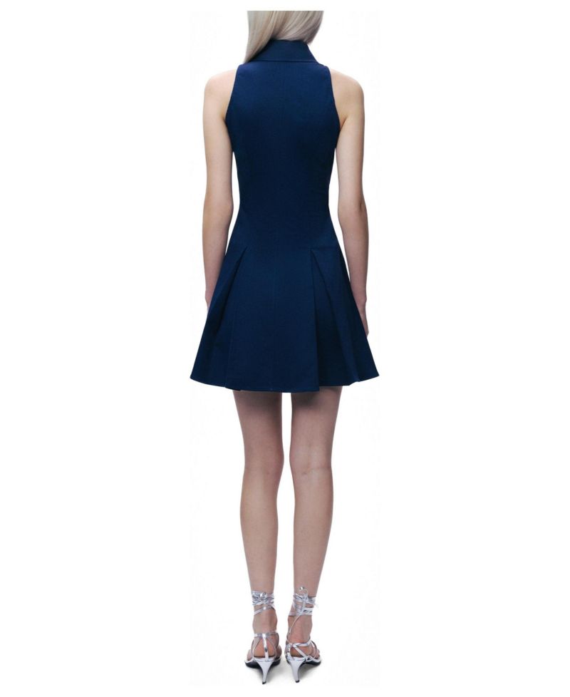 Women's Sleeveless Pleated Mini Dress