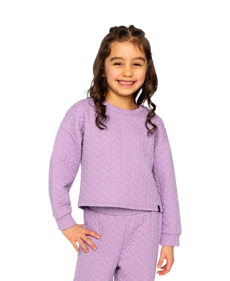 Girls' (6–14) Jacquard Sweatshirt