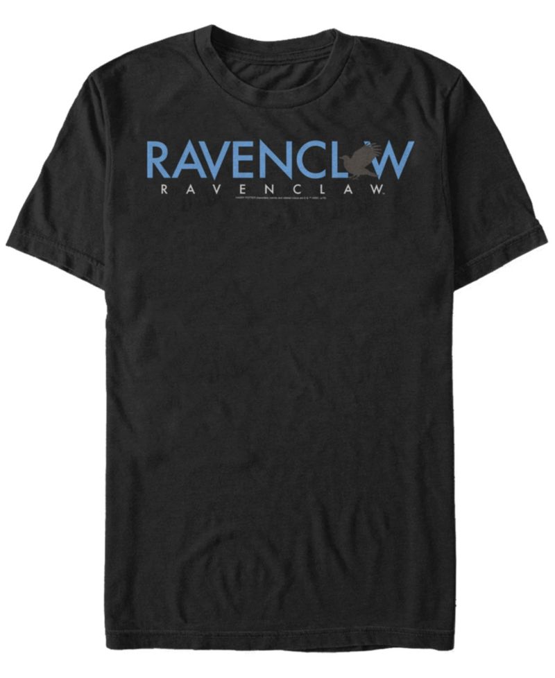 Harry Potter Men's Ravenclaw Text Logo Short Sleeve T-Shirt