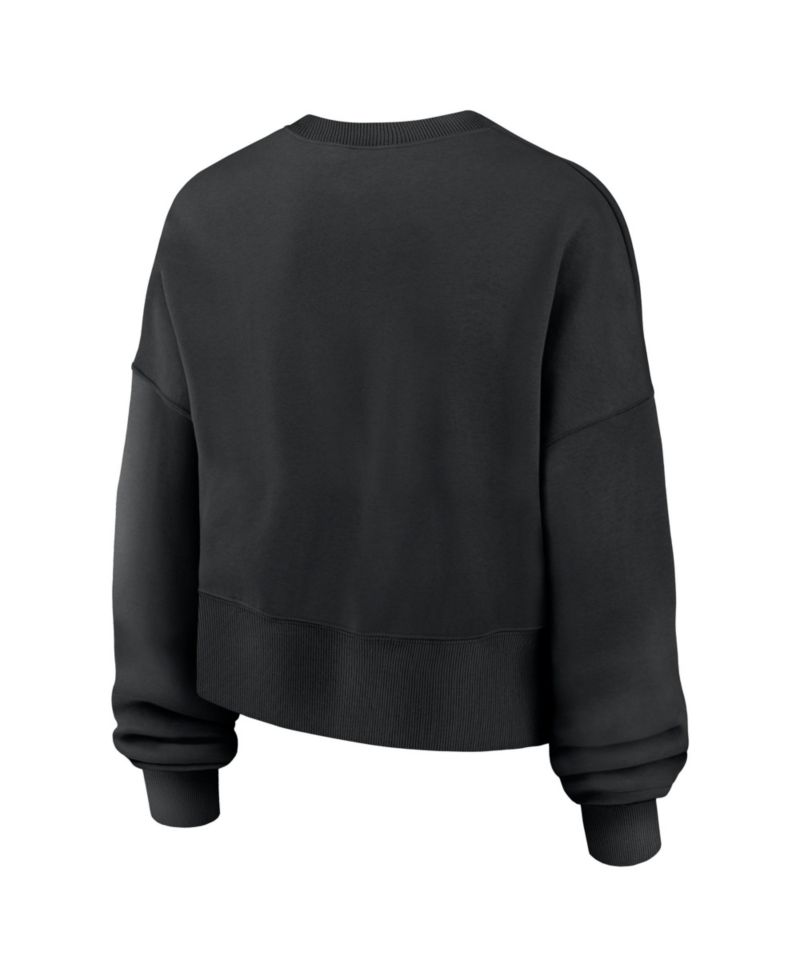 Women's Black Detroit Tigers Oversized Primetime Sweatshirt