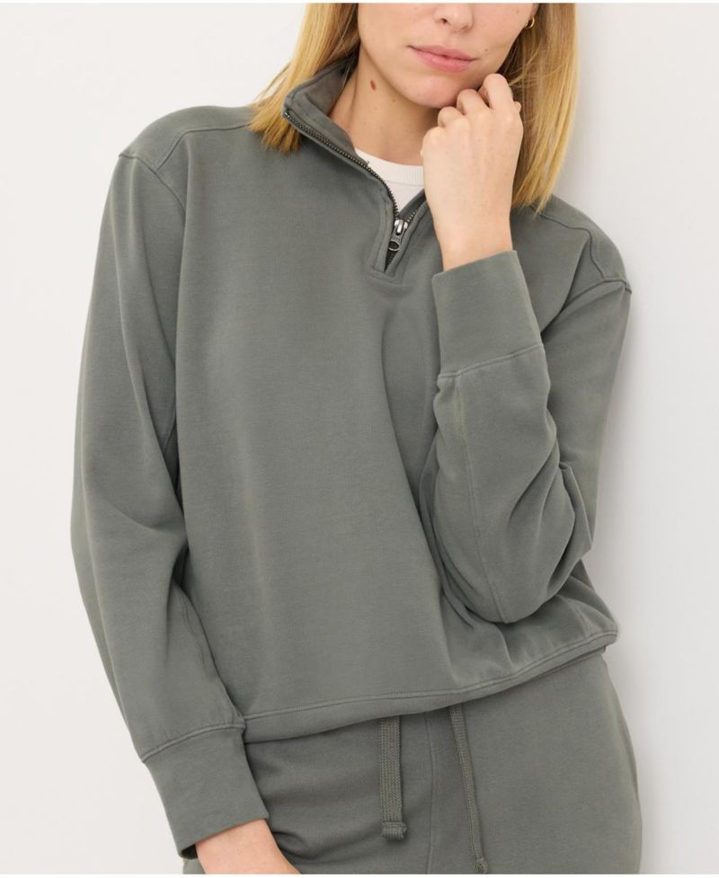 Women's Cloud Knit Quarter Zip Made with Organic Cotton