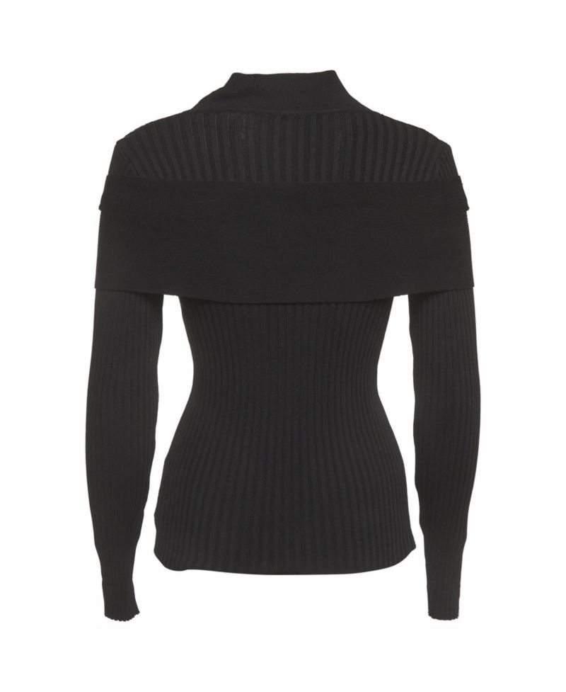 Women's La Maille Asco Ribbed Knit Cut-Out Top