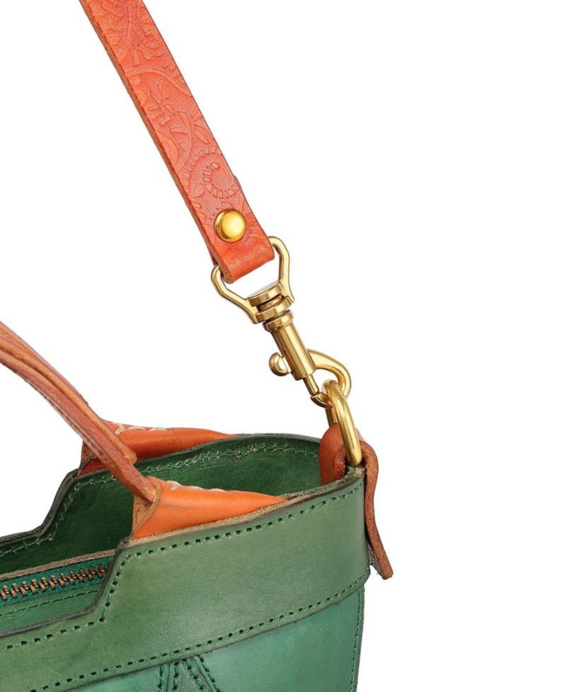 Primrose Mini Leather Crossbody Tote Bag