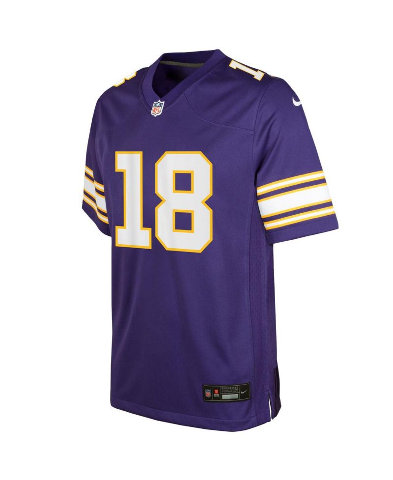 Big Boys Justin Jefferson Purple Minnesota Vikings Classic Player Game Jersey