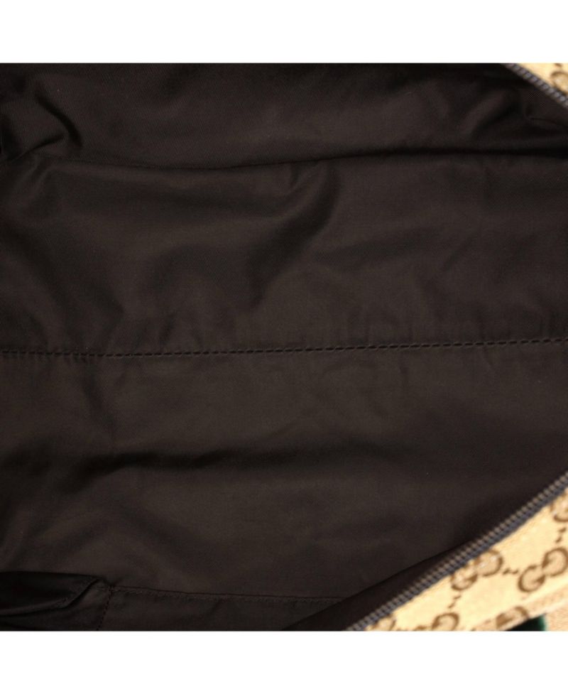 Large Diaper Web Strap Tote GG Canvas