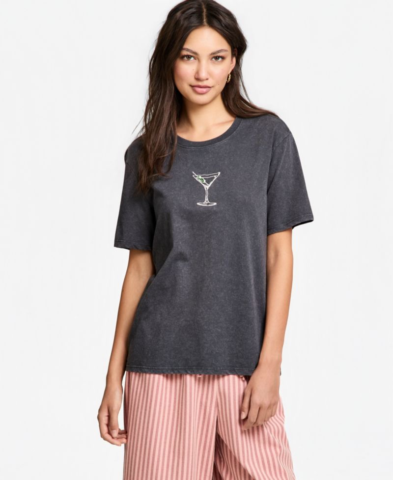 Women's Martini Graphic T-Shirt