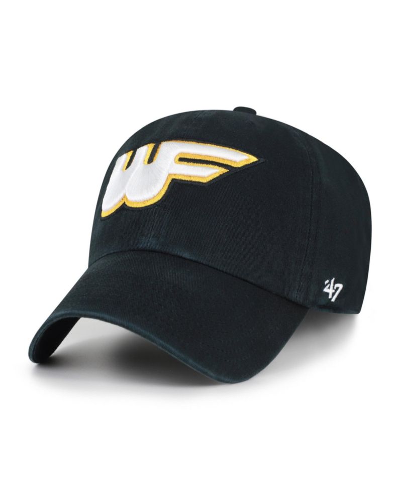 Men's '47 Black Wake Forest Demon Deacons Vault Clean Up Adjustable Hat