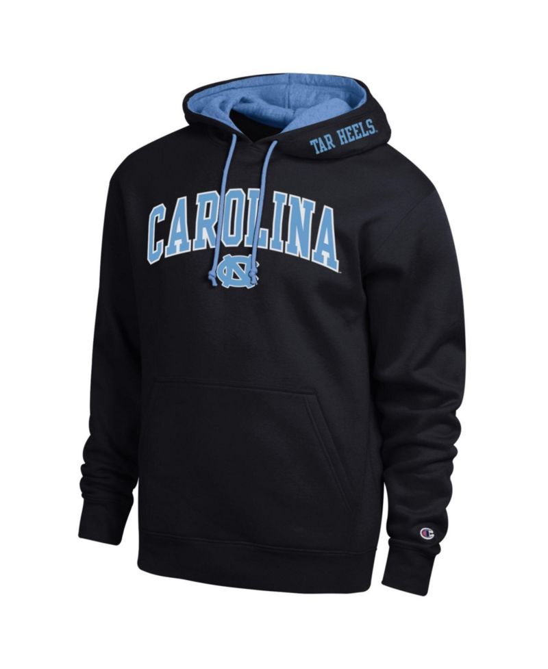 Men's Black North Carolina Tar Heels Arch Tackle Twill Hoodie