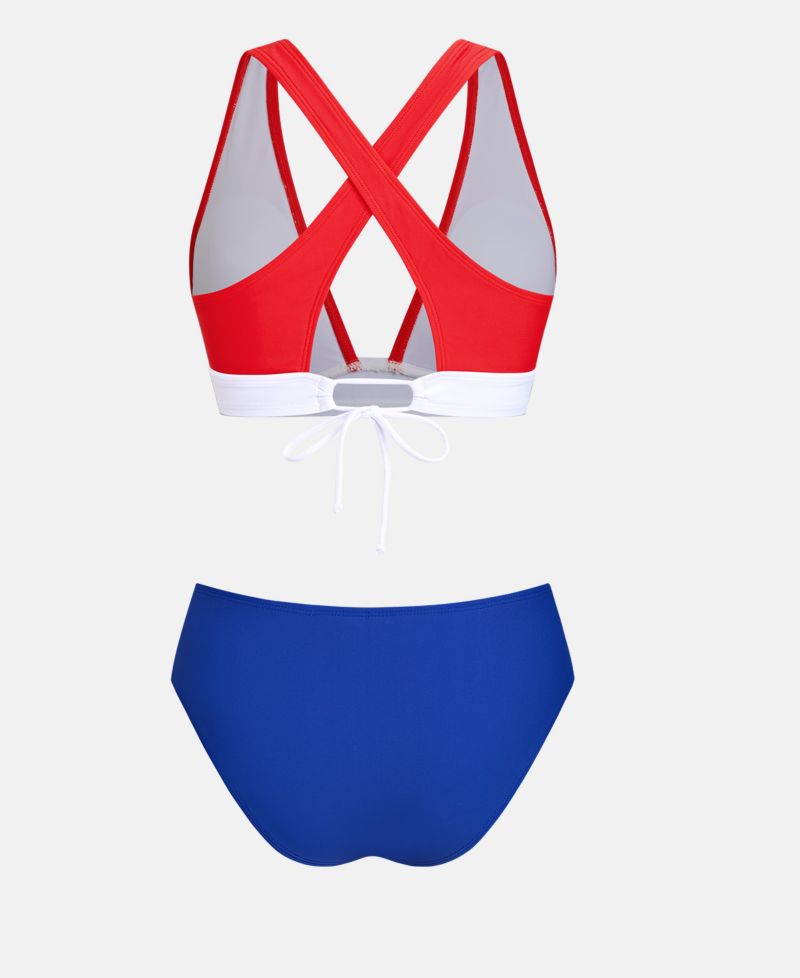 Women's Wide Strap Tie Side Bikini Set