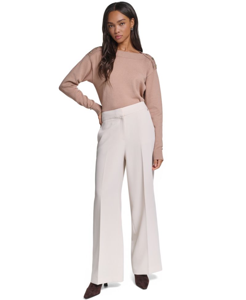 Women's Wide-Leg High-Waisted Pants