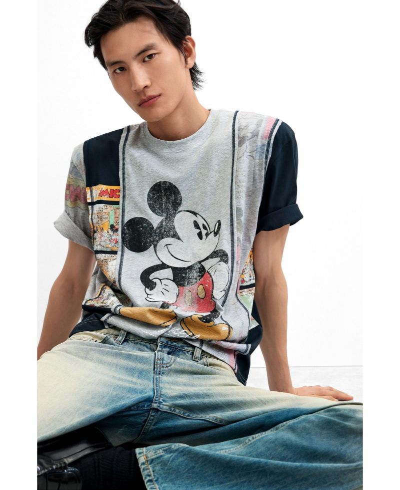Men's Mickey collage T-shirt