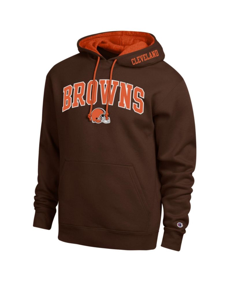 Men's Brown/Orange Cleveland Browns Contrast Hoodie