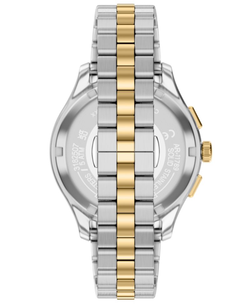 Men's Quartz Chronograph Two-Tone Stainless Steel Watch, 42mm