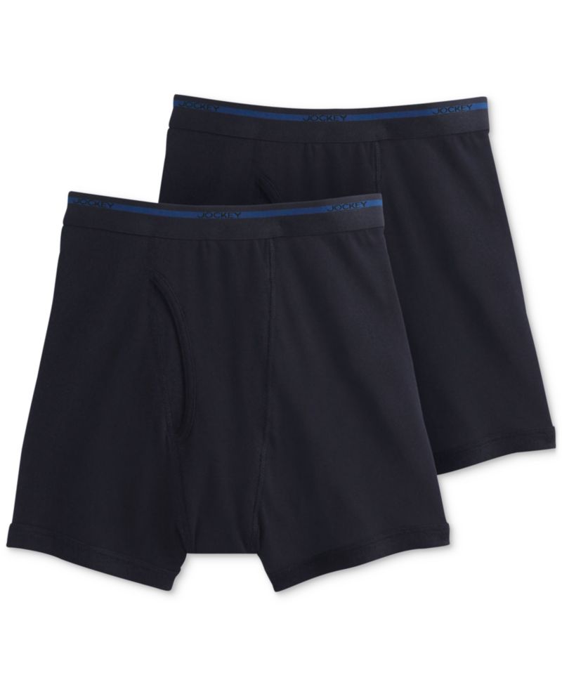 Men's Big & Tall 2-Pack Lightweight Cotton Boxer Briefs