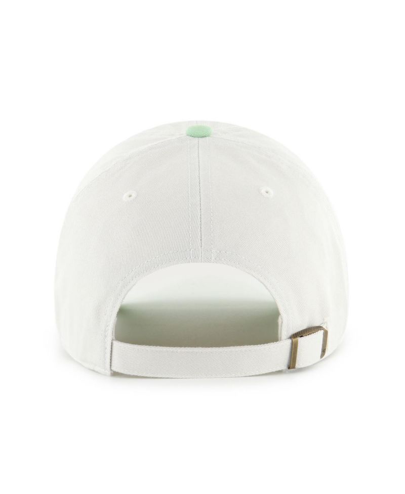 Women's White/Green Boston Red Sox Gelato Two-Tone Clean Up Adjustable Hat