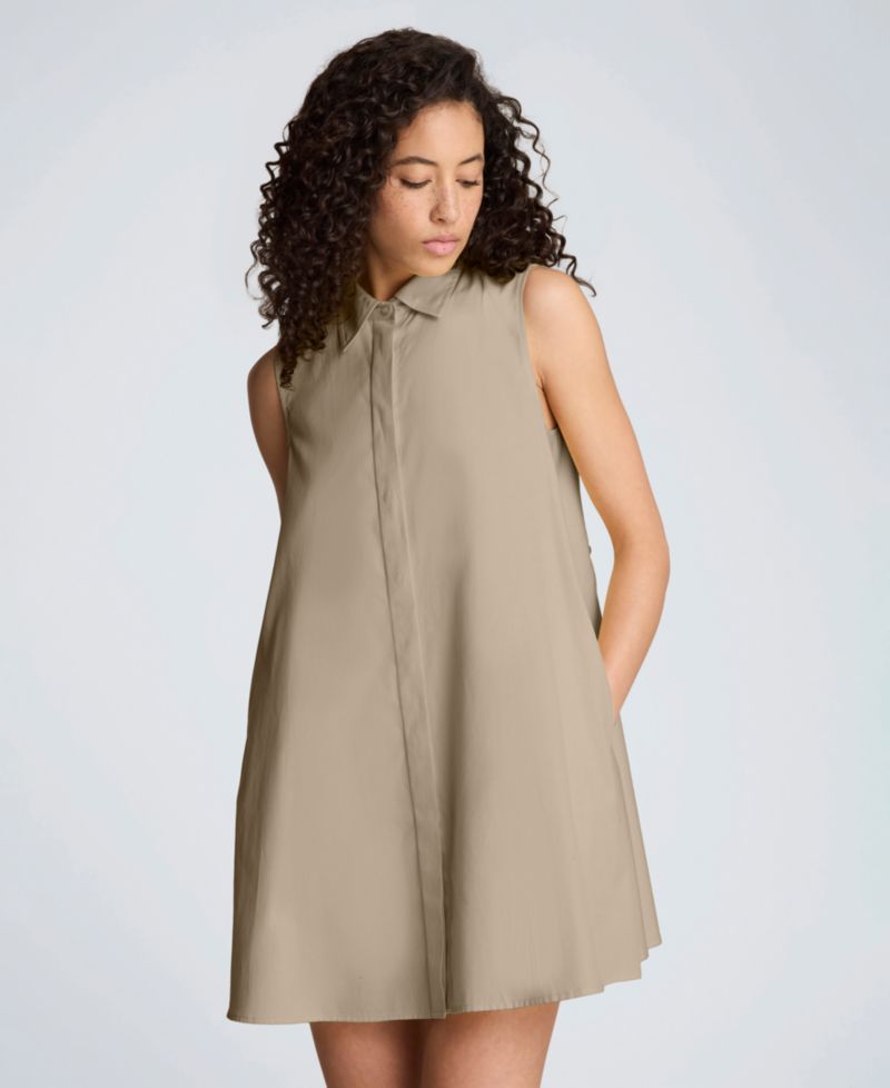 Women's Sleeveless Trapeze Mini Dress