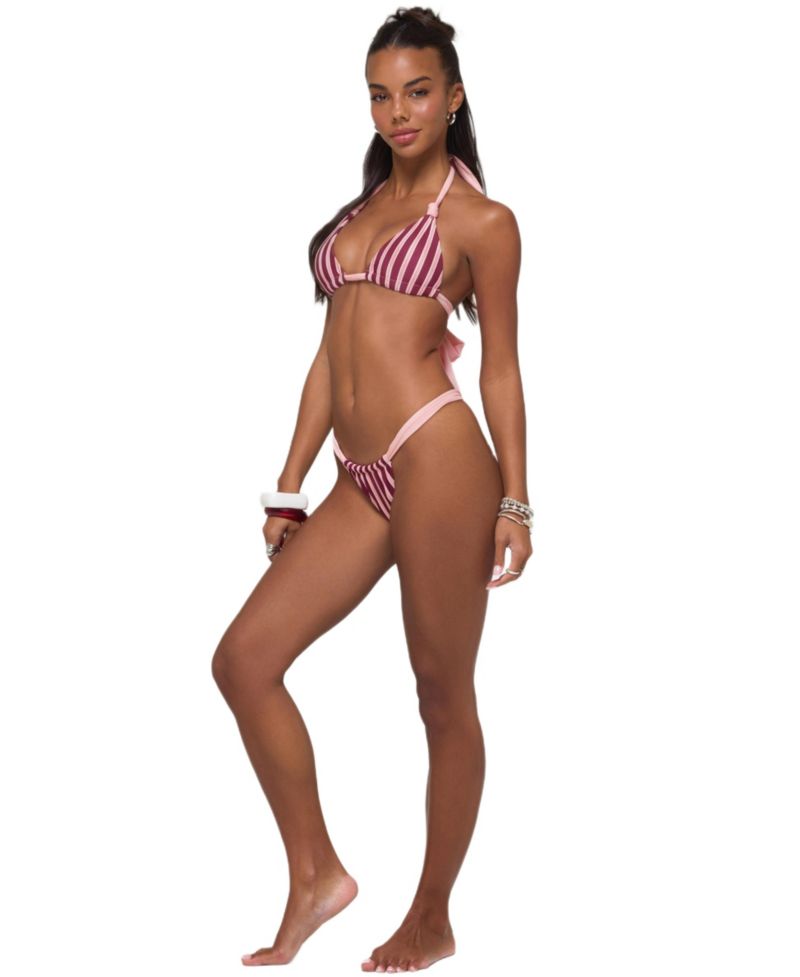 Women's Esmer Contrast Striped Bikini Bottom