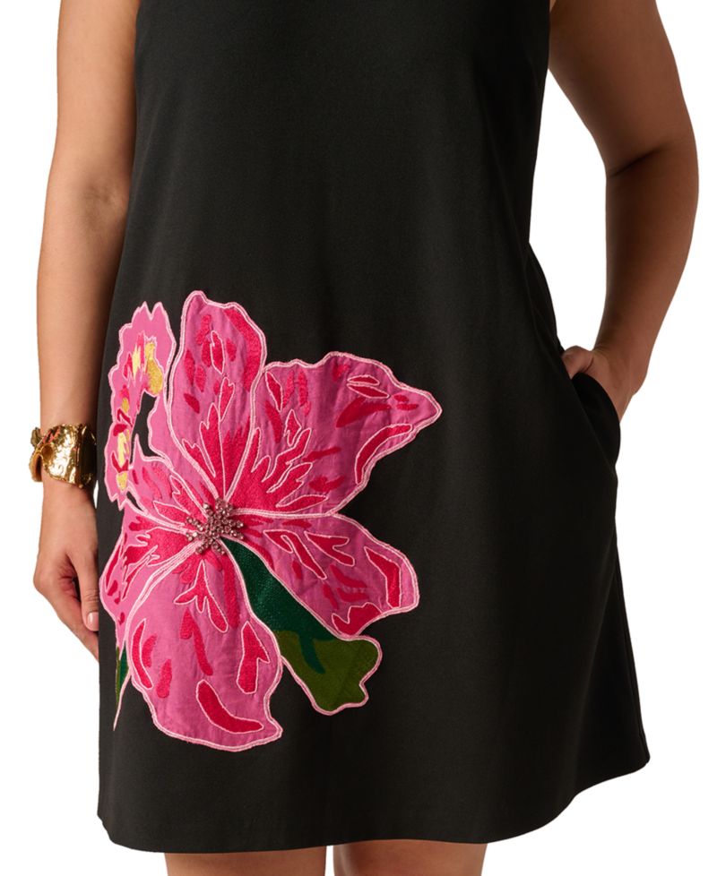 Plus Size Crewneck Mini Dress
