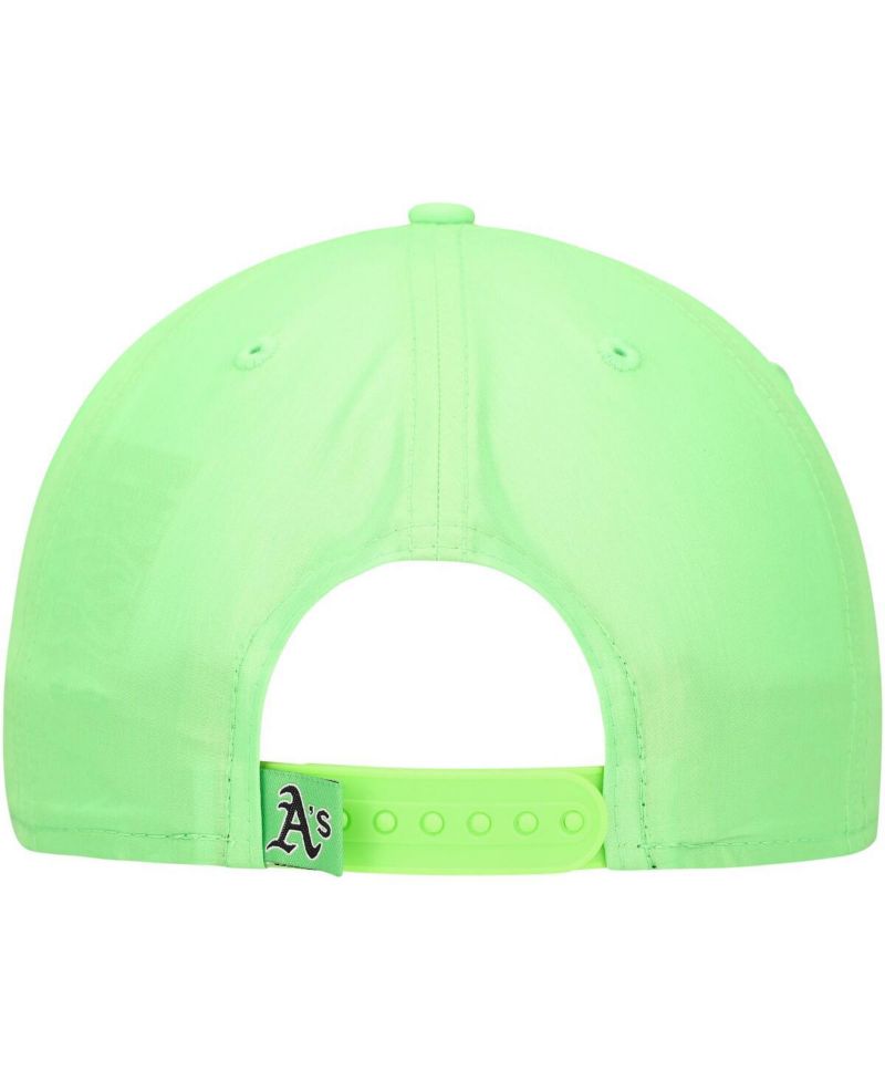 Men's Green Oakland Athletics Neon Golfer Snapback Hat