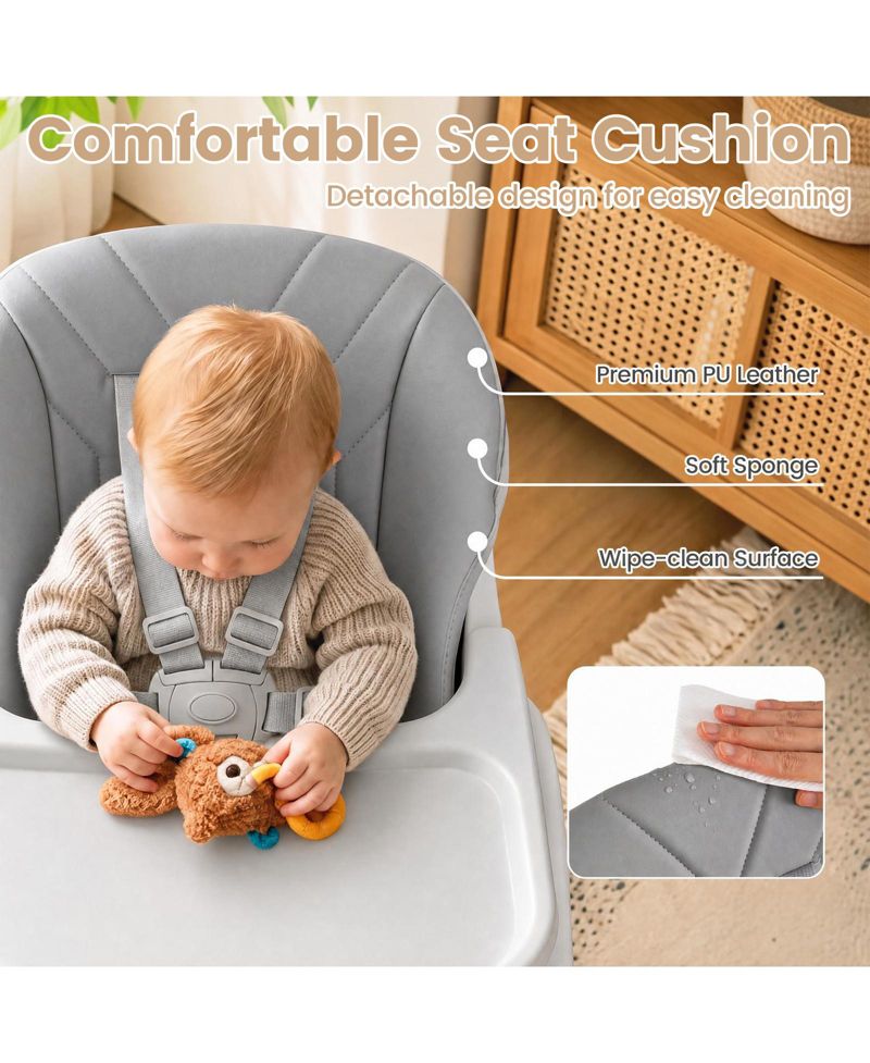 7-in-1 Convertible Foldable High Chair