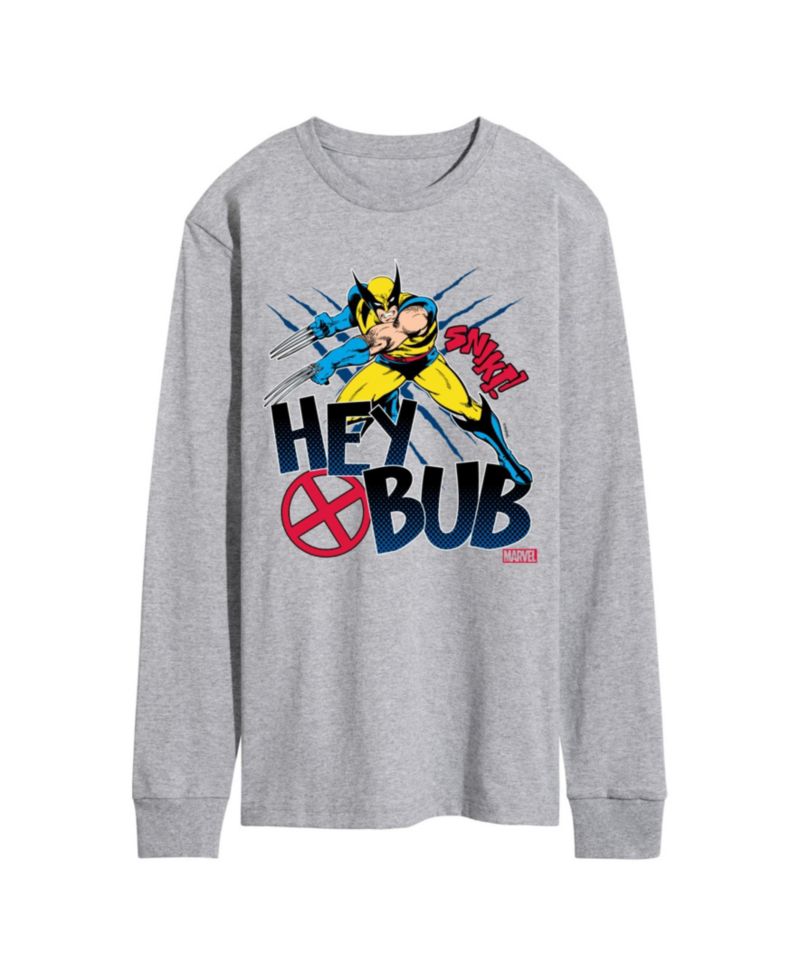 Men's Deadpool Wolverine Hey Bub Long Sleeve T-Shirt