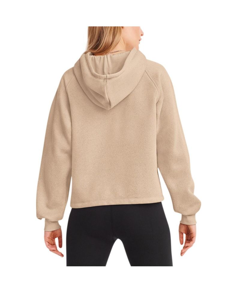 Women's Cream San Francisco 49ers Debbie Dolman Raglan Pullover Hoodie