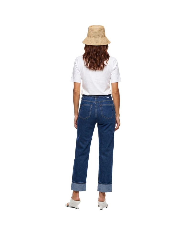 Women's Straight Leg Cuff Jeans
