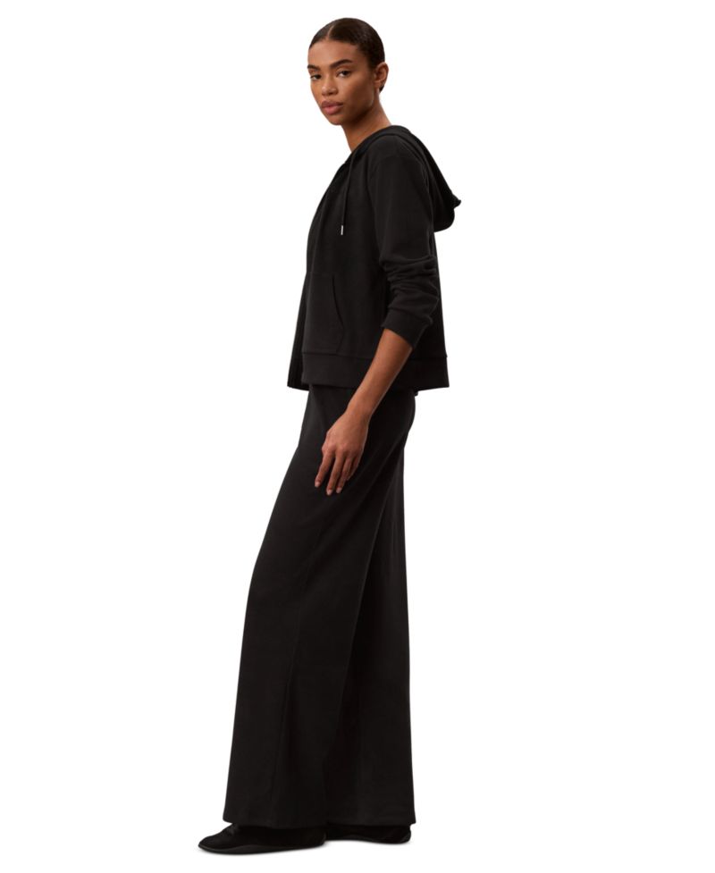 Women's Pull-On Waffle-Knit Relaxed-Fit Straight-Leg Pants