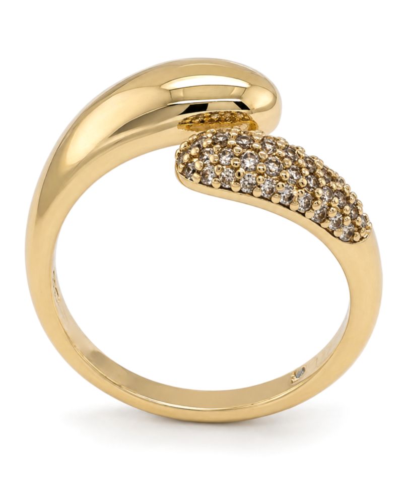 Cubic Zirconia Bypass Ring