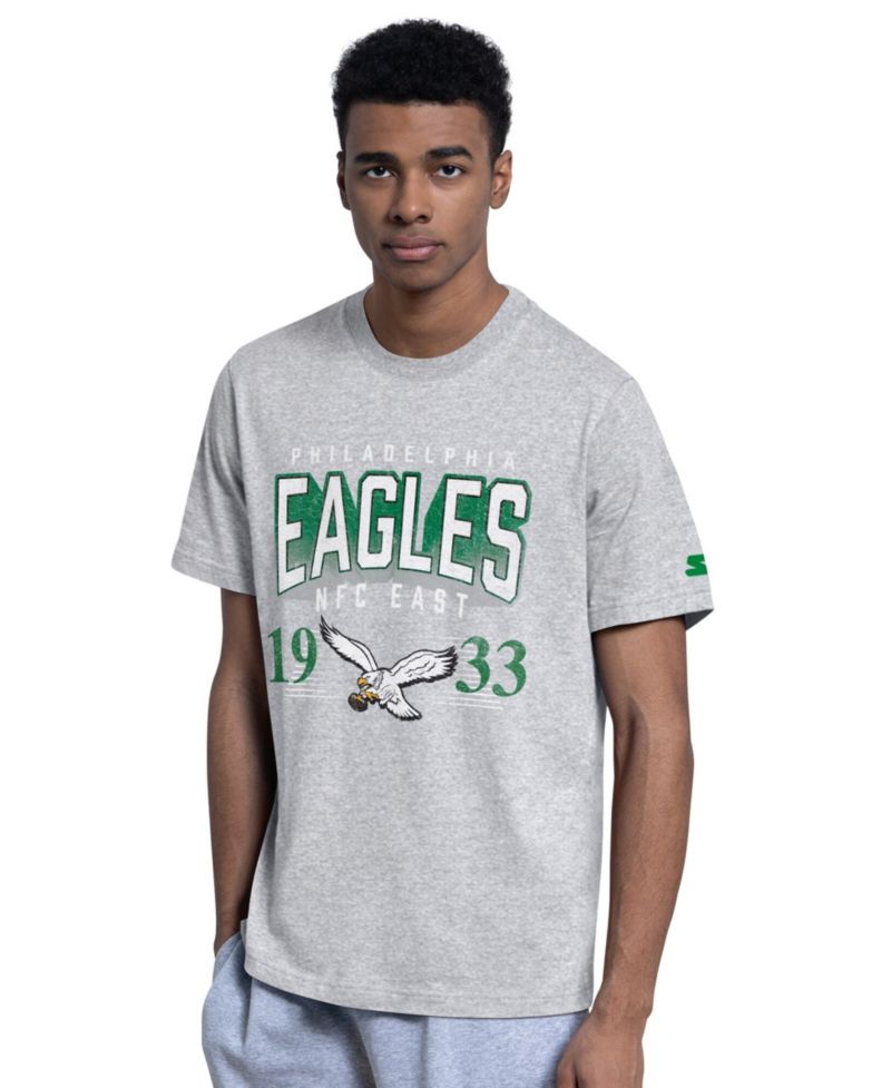 Men's 2-Pack Kelly Green/Gray Philadelphia Eagles Throwback Logo T-Shirt Set